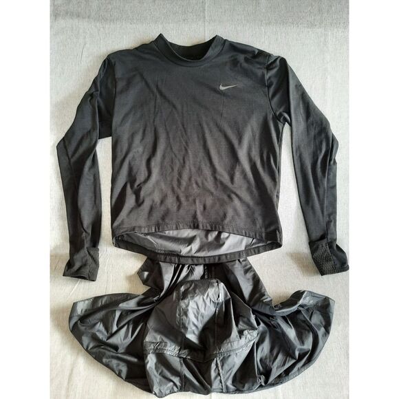 Nike Dri-Fit Running Division Women Medium Windbreaker Convertible Scuba Jacket - Picture 1 of 8